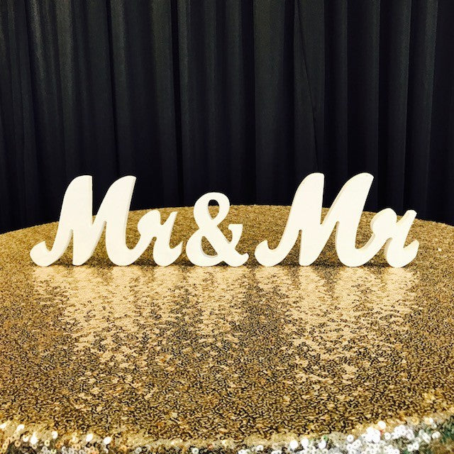 CLEARANCE Mr & Mr Wooden Letter Set