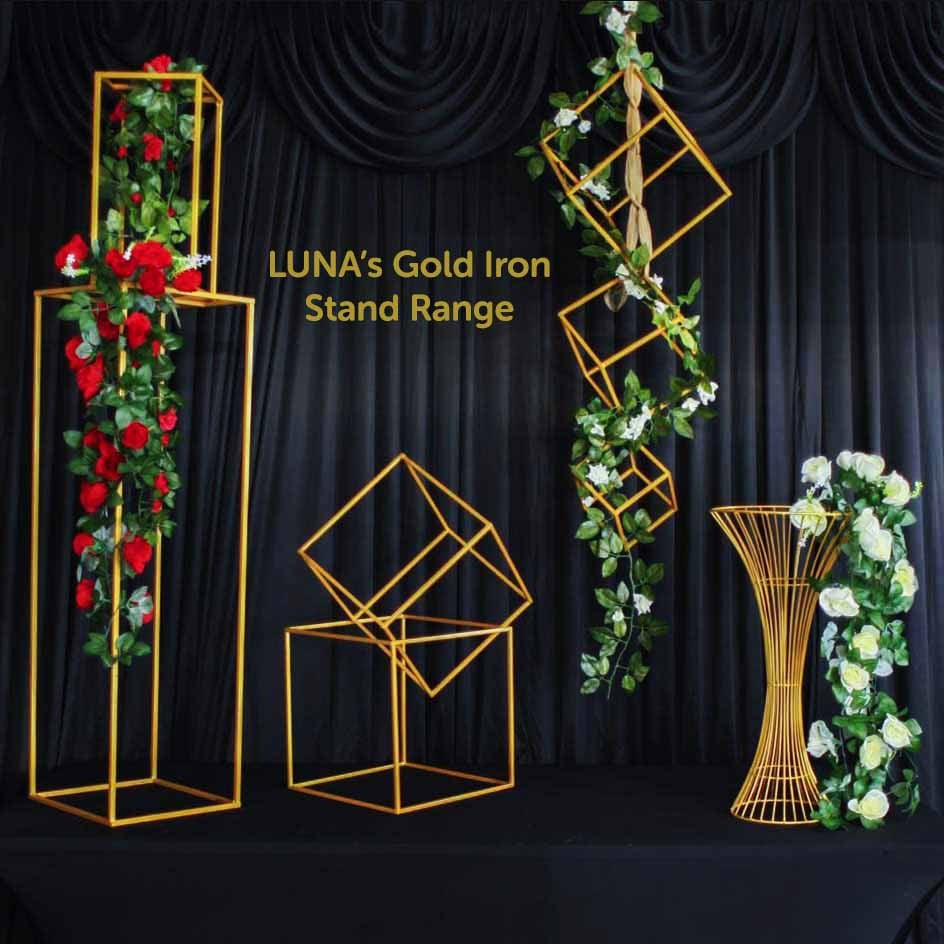 Artificial Red Rose Bouquet Iron Stand Range