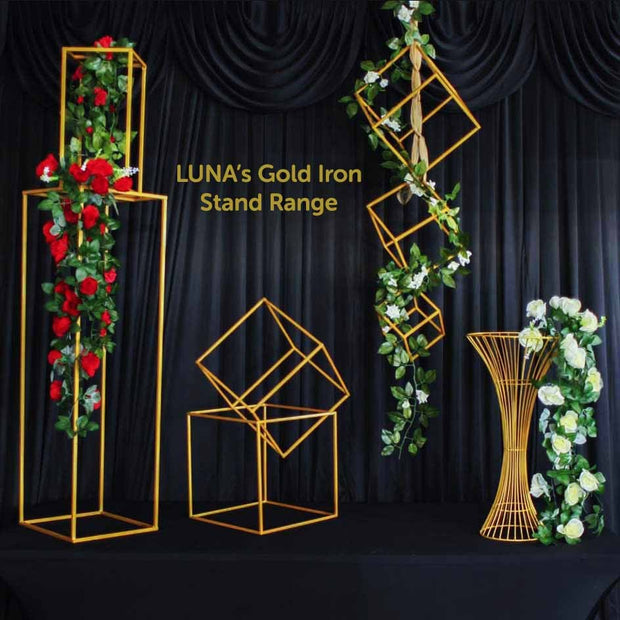 Artificial Red Rose Bouquet Iron Stand Range