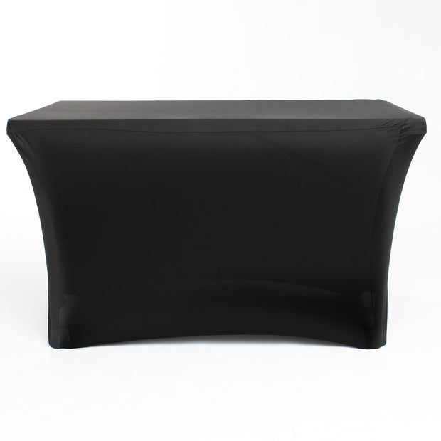 Black Lycra Fitted Tablecloth (4ft) Front