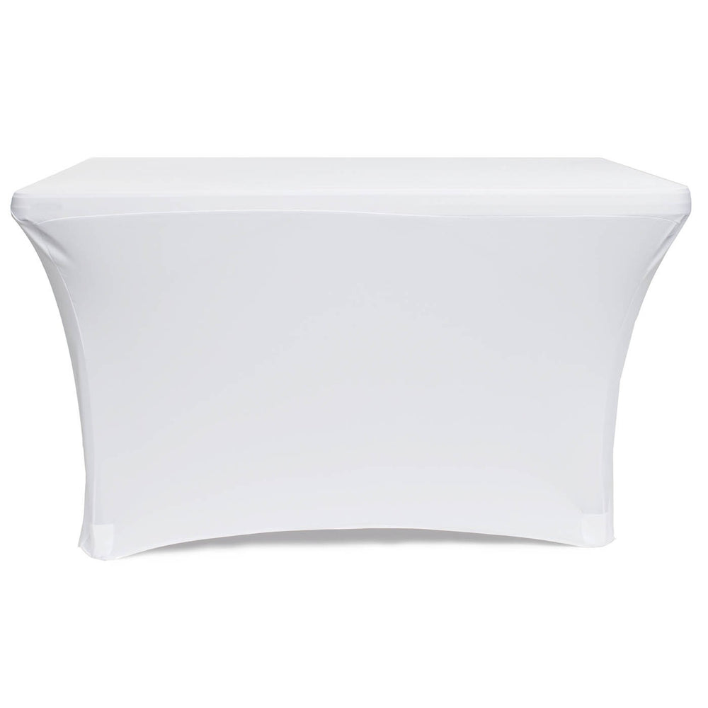 White Lycra Fitted Tablecloth (4ft) Rear