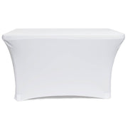 White Lycra Fitted Tablecloth (4ft) Rear