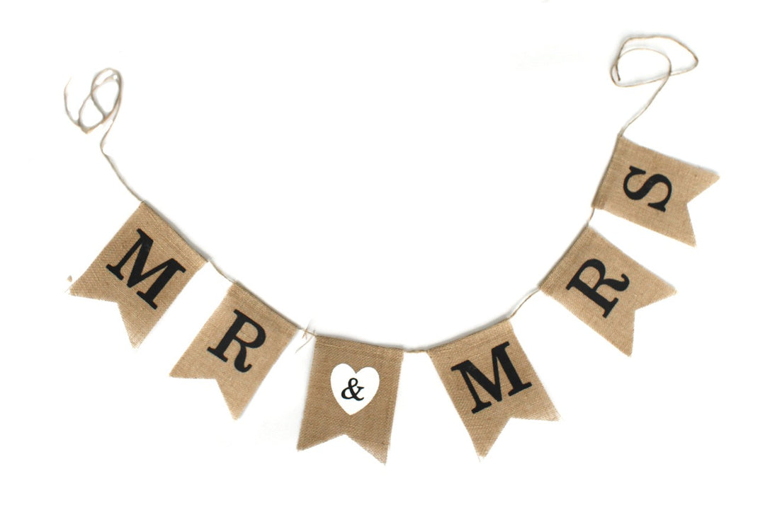 CLEARANCE Bunting - Mr & Mrs Flags