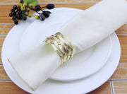 Gold Napkin Ring - Luxe Braided Knotted Weave