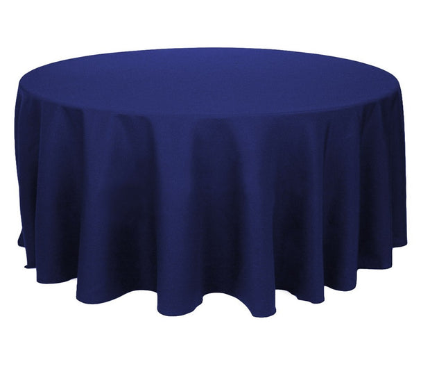 Navy Round Tablecloth (220cm)