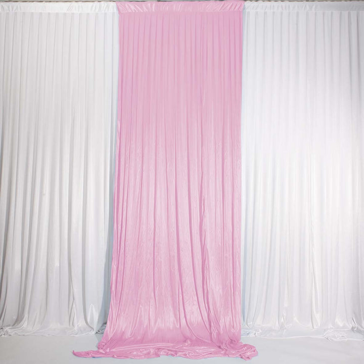 Light Pink Ice Silk Satin Backdrop Convertible Panels 1mx3m