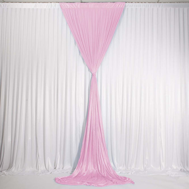 Light Pink Ice Silk Satin Backdrop Convertible Panels 1mx3m