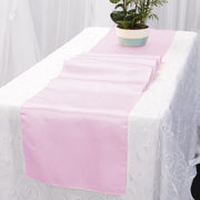 Satin Table Runners - Light Pink