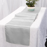 Satin Table Runners - Silver