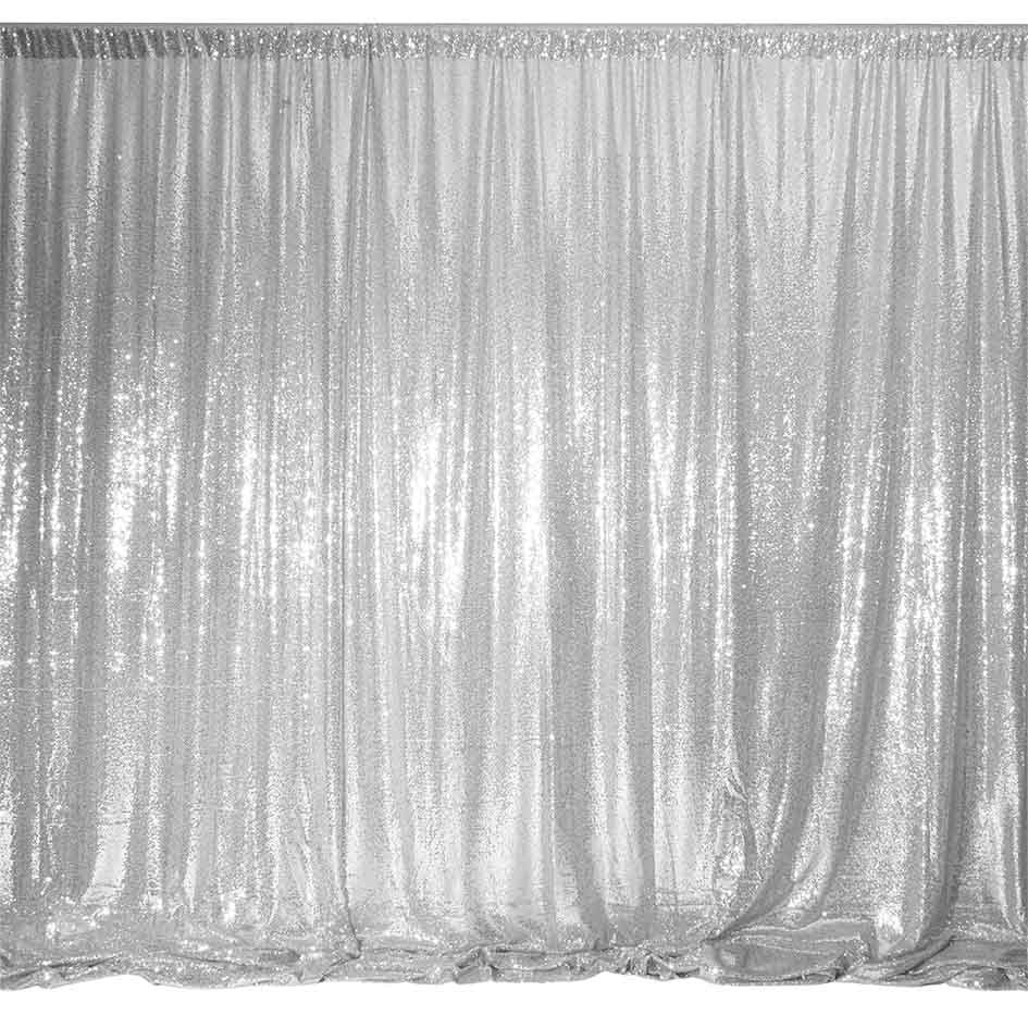 Shop Sequin Backdrop (Silver) | Luna Wedding & Event Supplies