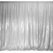 Silver Sequin Backdrop Curtain 3m x 1.25m