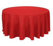 Red Round Tablecloth (300cm) close up 