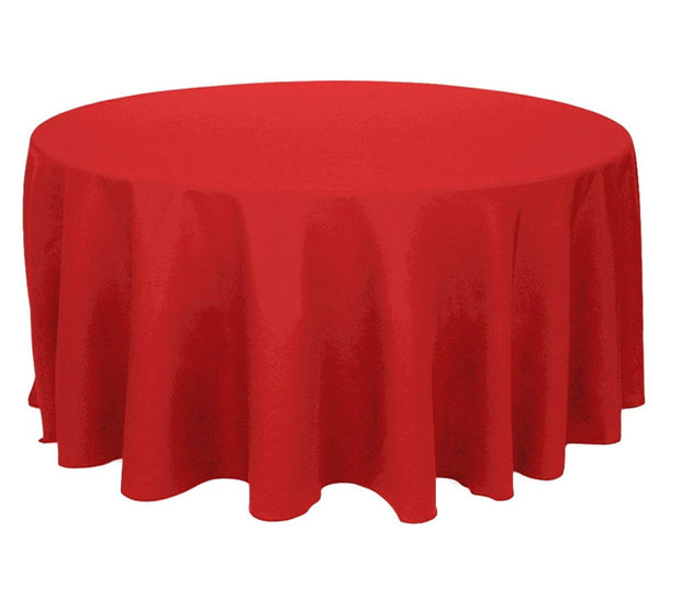 Red Round Tablecloth (260cm)